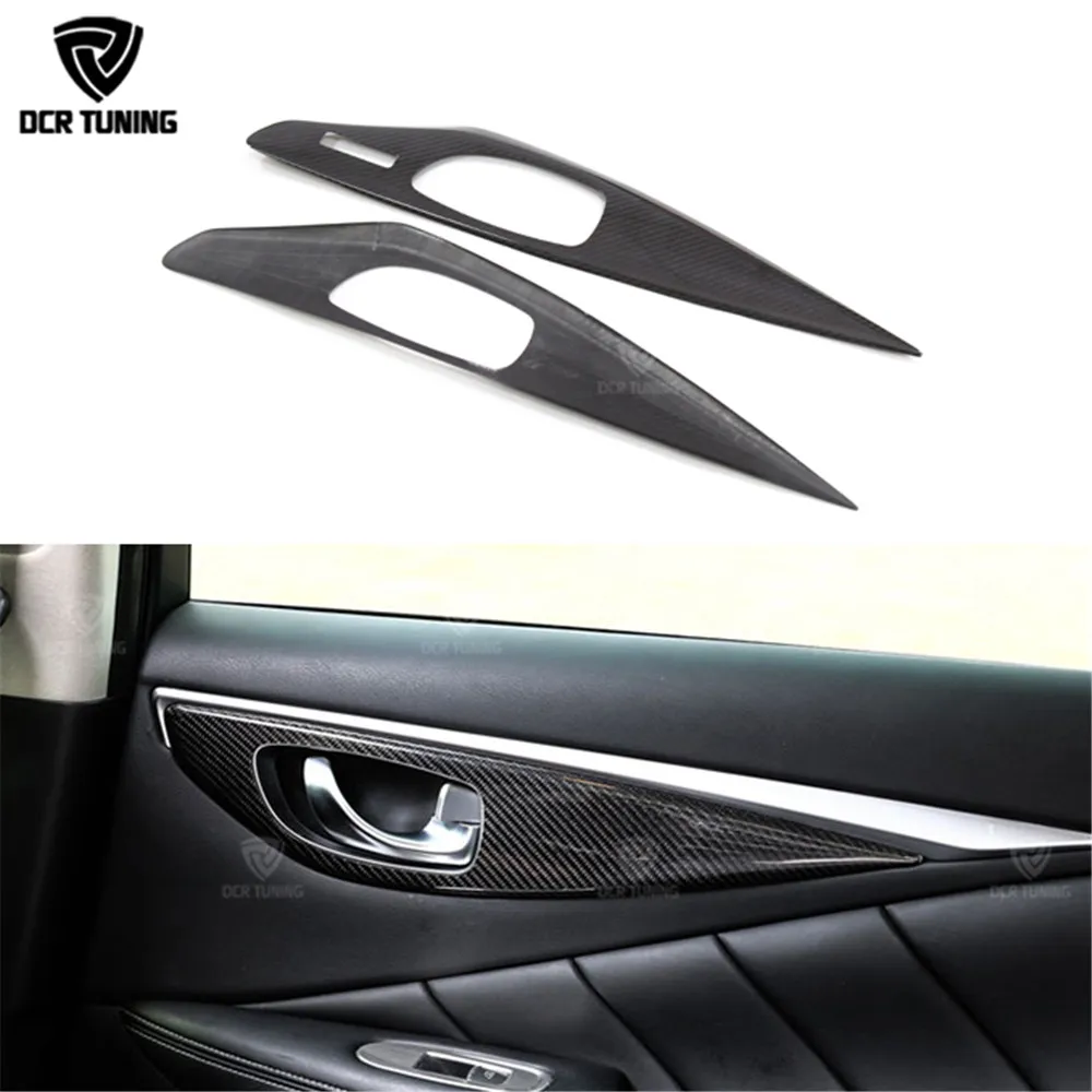 Carbon Interior For Infiniti Q50 2014 2015 2016 - ON Carbon Fiber Interior Add On Trim Panel Kits