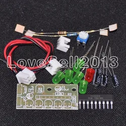 1 zestaw Elektronika KA2284 zestawy DIY wskaźnik poziomu Audio Suite Trousse części elektroniczne 5mm czerwony zielony LED wskaźnik poziomu 3.5-12V