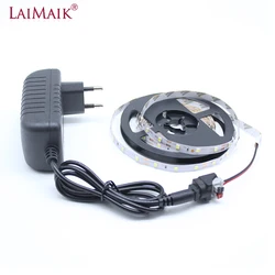 LAIMAIK-Led 리본, 1/2/3/4/5m LED 스트립 12v SMD 2835 60led/m Led 플렉서블 스트립 조명 tv 백라이트 주방 Led 테이프 RGB