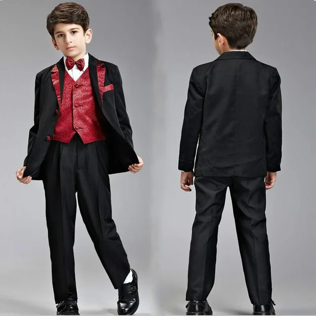 

Boys Suits For Weddings Kids Tuxedo Suit Formal Blazers For Boys Kids Suits And Blazers Boys White Red Black Blazer Set 2-14Y