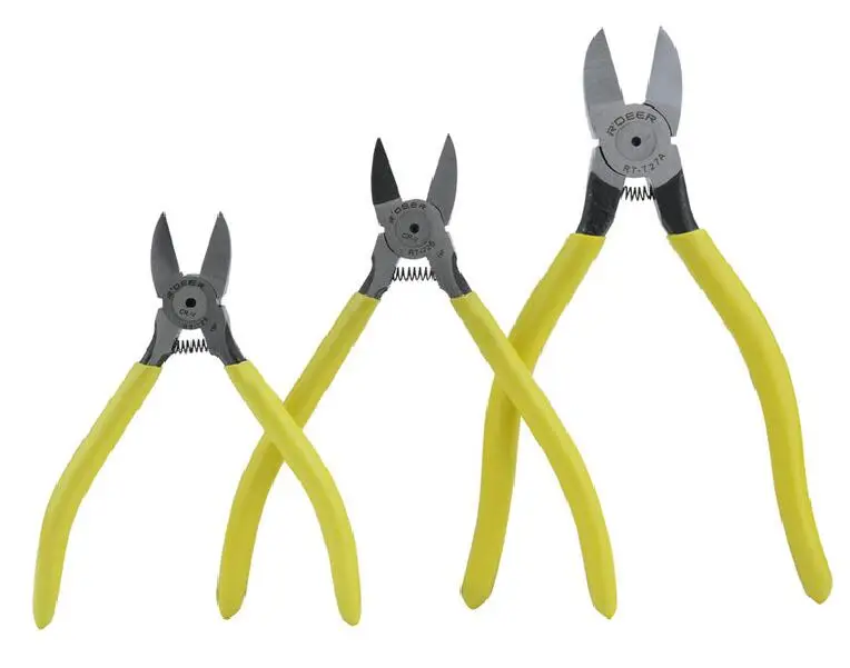 

R'DEER TOOL chrome vanadium steel high grade plastic cutting plier diagonal plier 5" 6" 7.5" head cut special heat treated