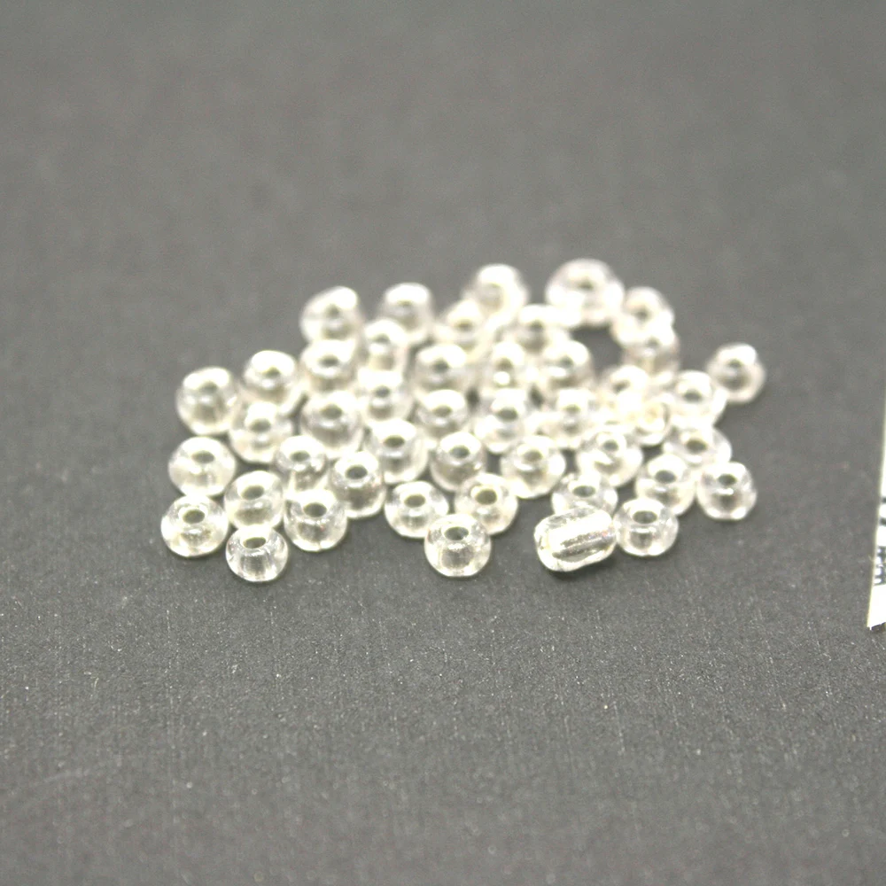 5000pcs  1000pcs 3mm 2mm 4mm Transparent White selection DIY Glass Loose Seed Beads with silver inner line for Jewelry Marking