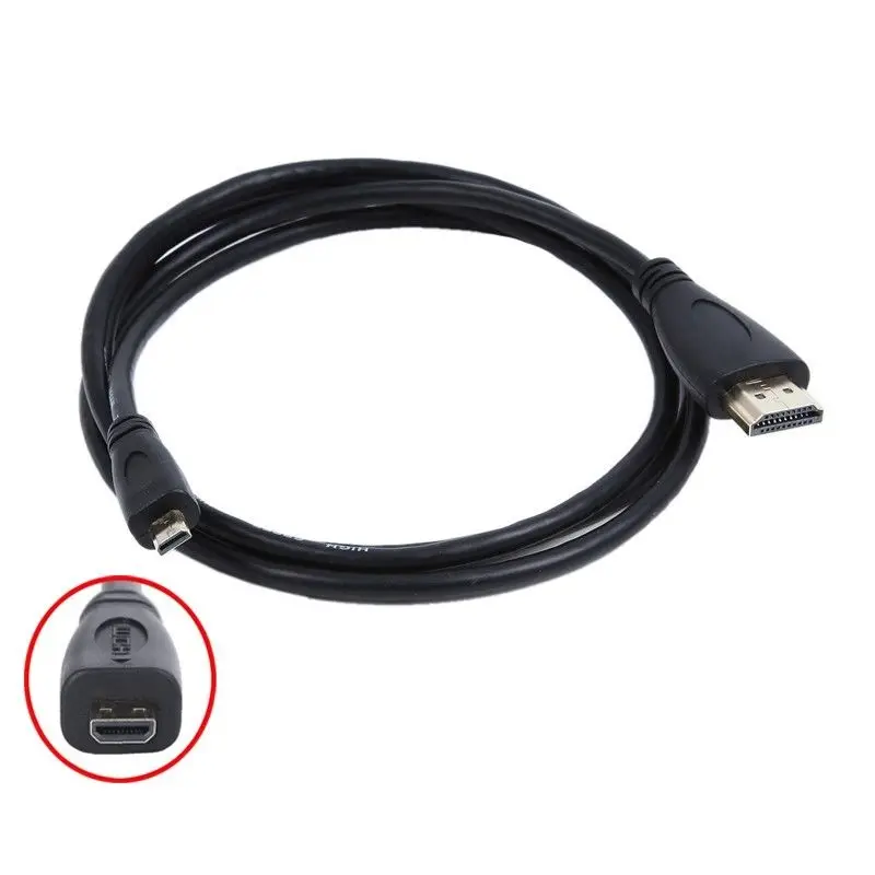 5ft Micro  HDMI-compatible  A/V TV Video Cable For GO Pro Hero 3+ CHDHN-302 CHBDC-302 HD Camera