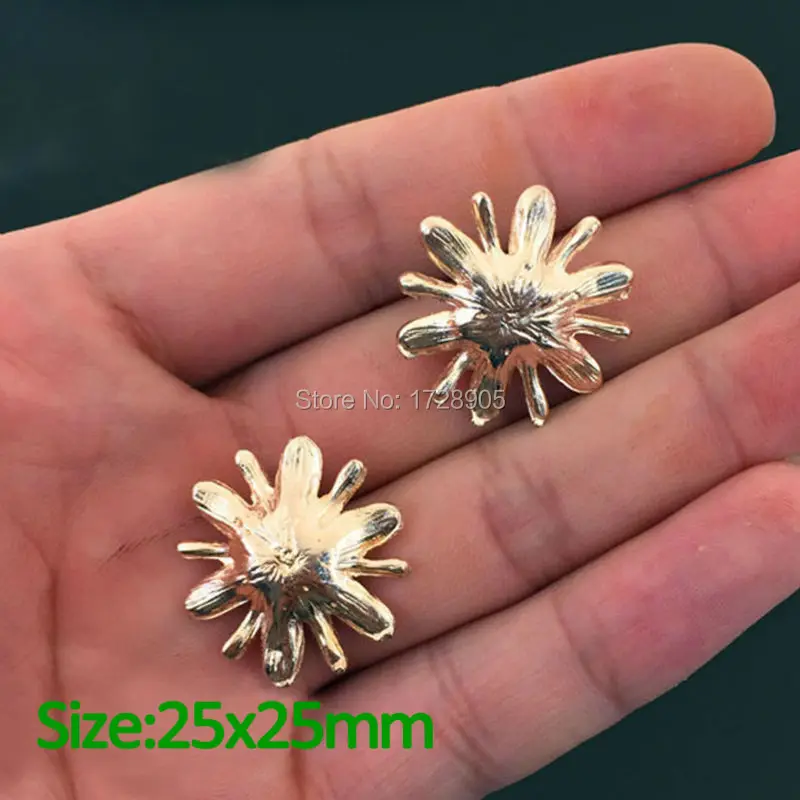 Vintage Gold Embellishment 20pcs 25mm Crystal Button with Pearl Wedding Jewelry Hair Flower Center Scrapbooking Accessories