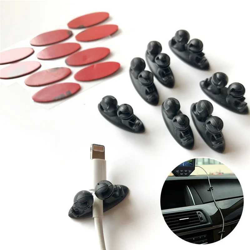 8pcs Car Wire Clip Stickers Case for Chrysler Aspen Pacifica PT Cruiser Sebring Town Country