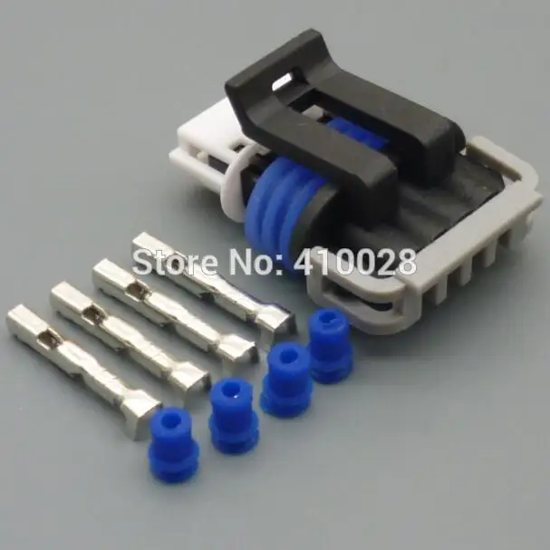 shhworldsea 5/30/100sets 1.5mm 4p 4way Oxygen sensor waterproof electrical plug connector