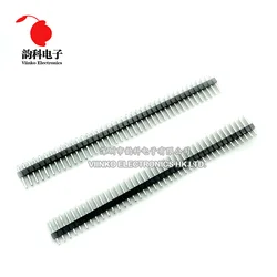 10pcs 40 Pin 1x40 2.54mm fila singola maschio 2.54 Pin Breakable Header connettore Strip