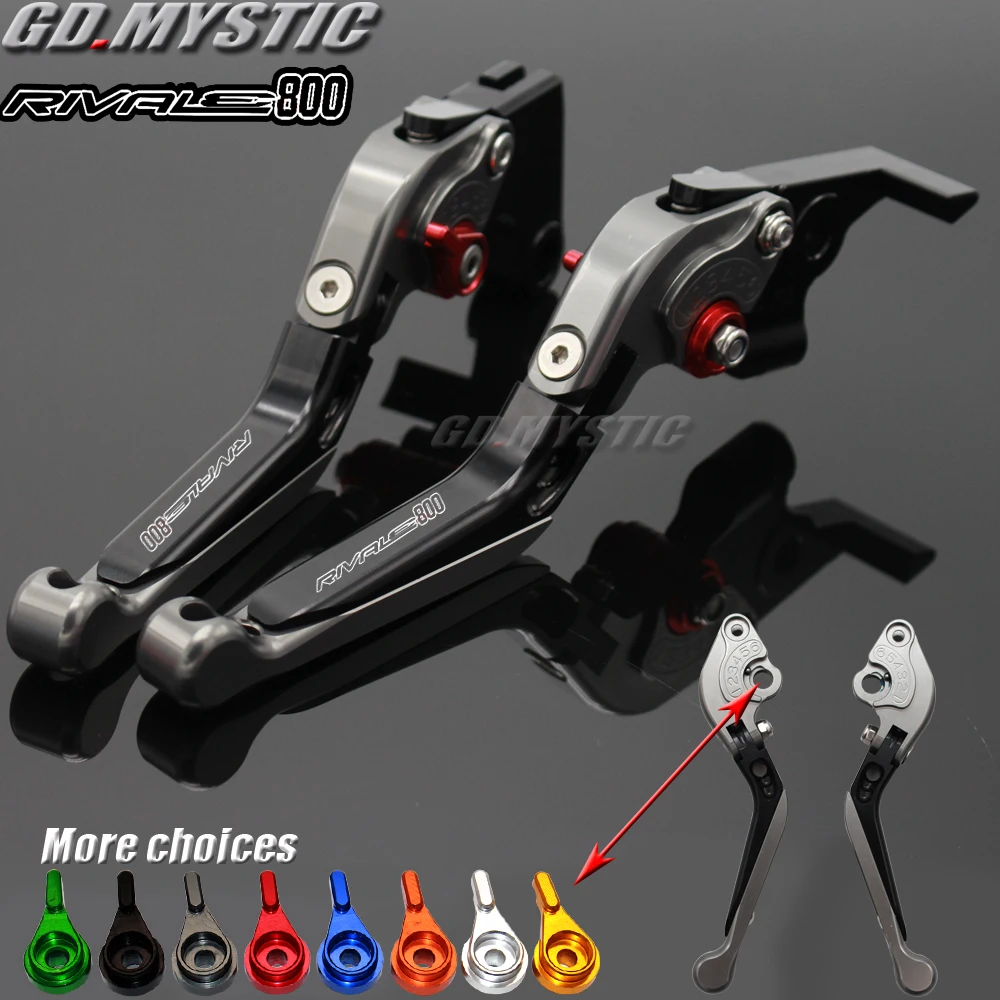 Motorcycle Folding Extendable CNC Moto Adjustable Clutch Brake Levers FOR MV Agusta Rivale 800 Rivale800 2014