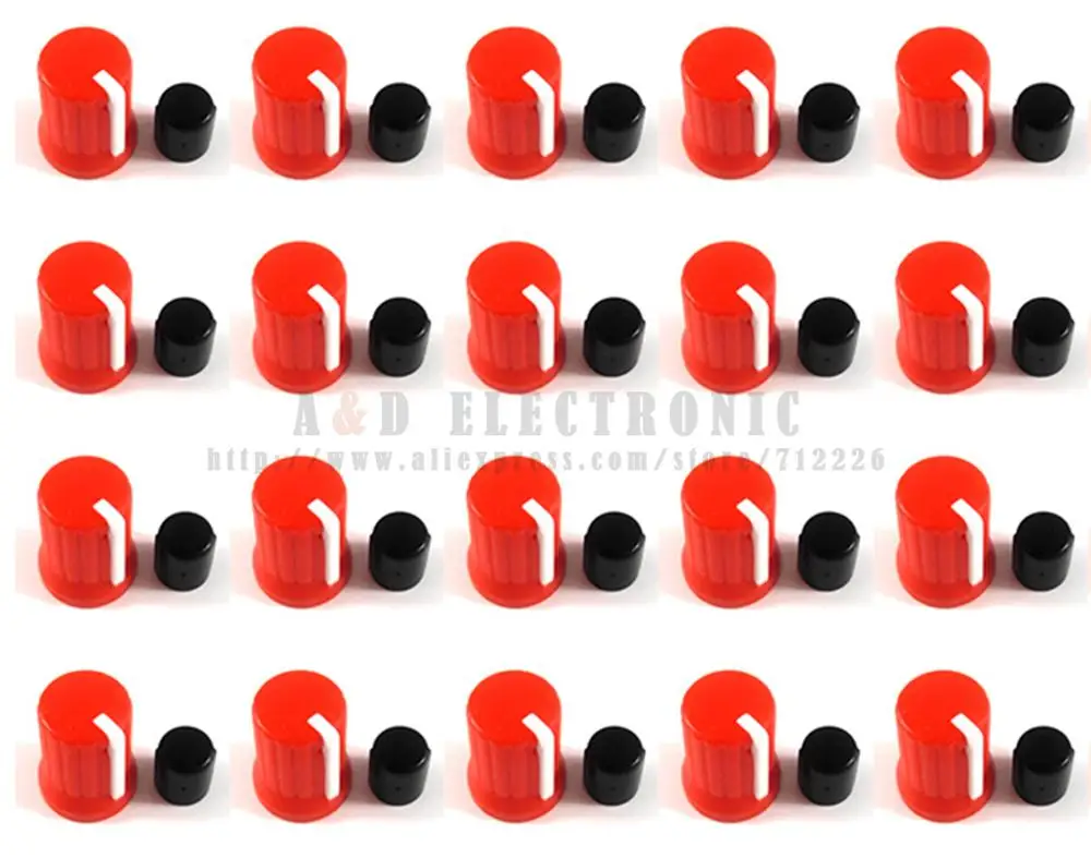 20pcs/lot red Color Rotary Control Knob fit For Pioneer XDJ-RX R1 RZ AERO DJM-T1 S9 DIY DJ