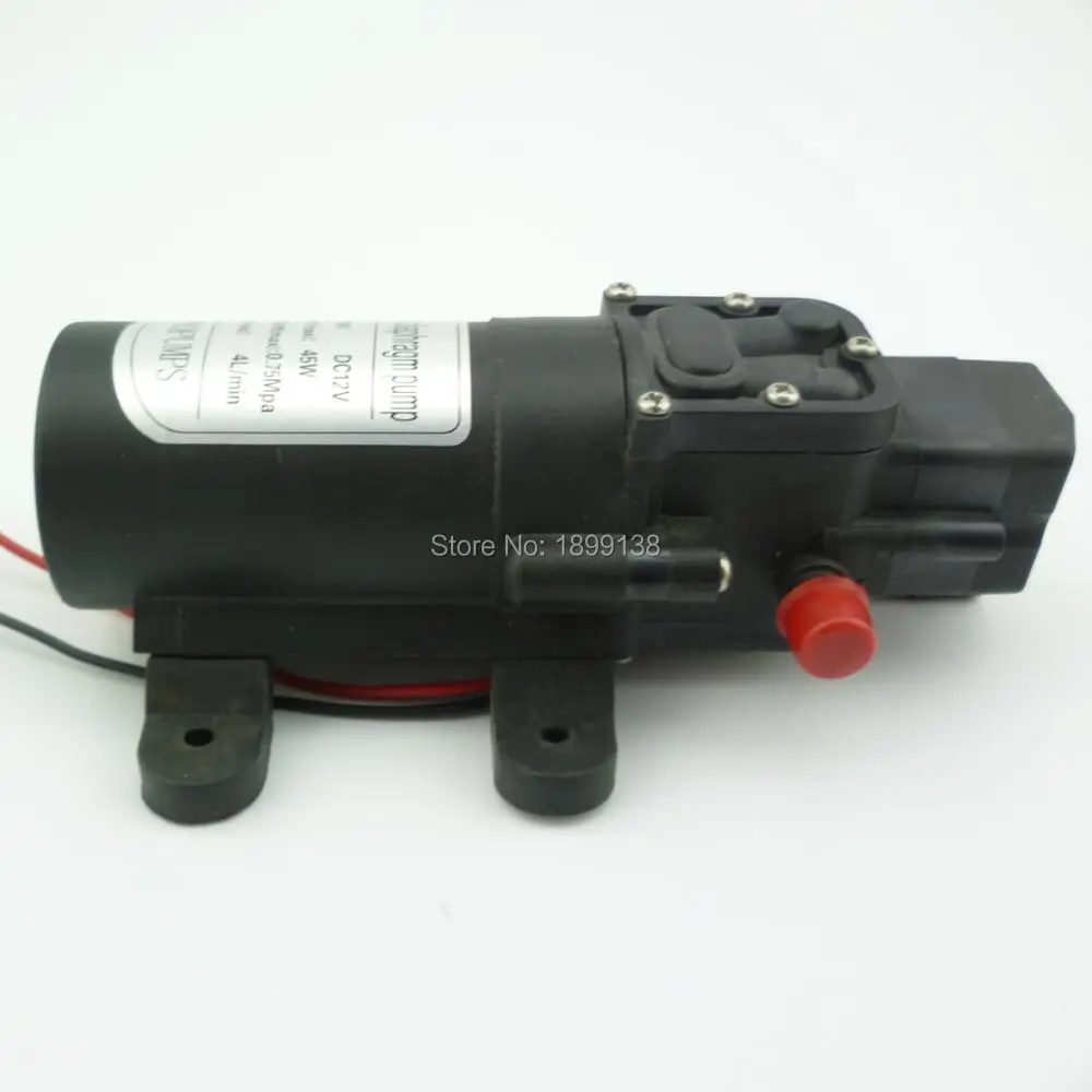 mini 12v 24v dc water pump automatic shut off self priming diaphragm pump 4L/min 45W