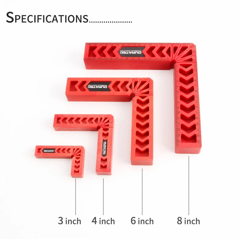 DURATEC 90 degree right angle clamp L-square holder ruler clamping squares woodworking tools 3