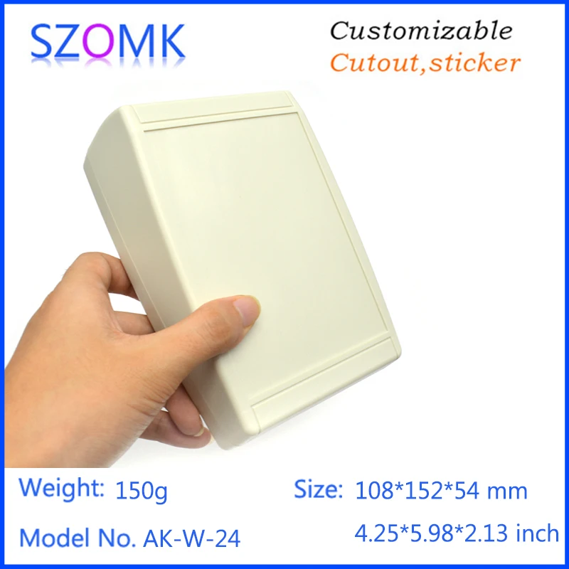 

10Pcs 108*152*54m szomk desktop plastic equipment enclosure for pcb design abs electrical project box instrument housing