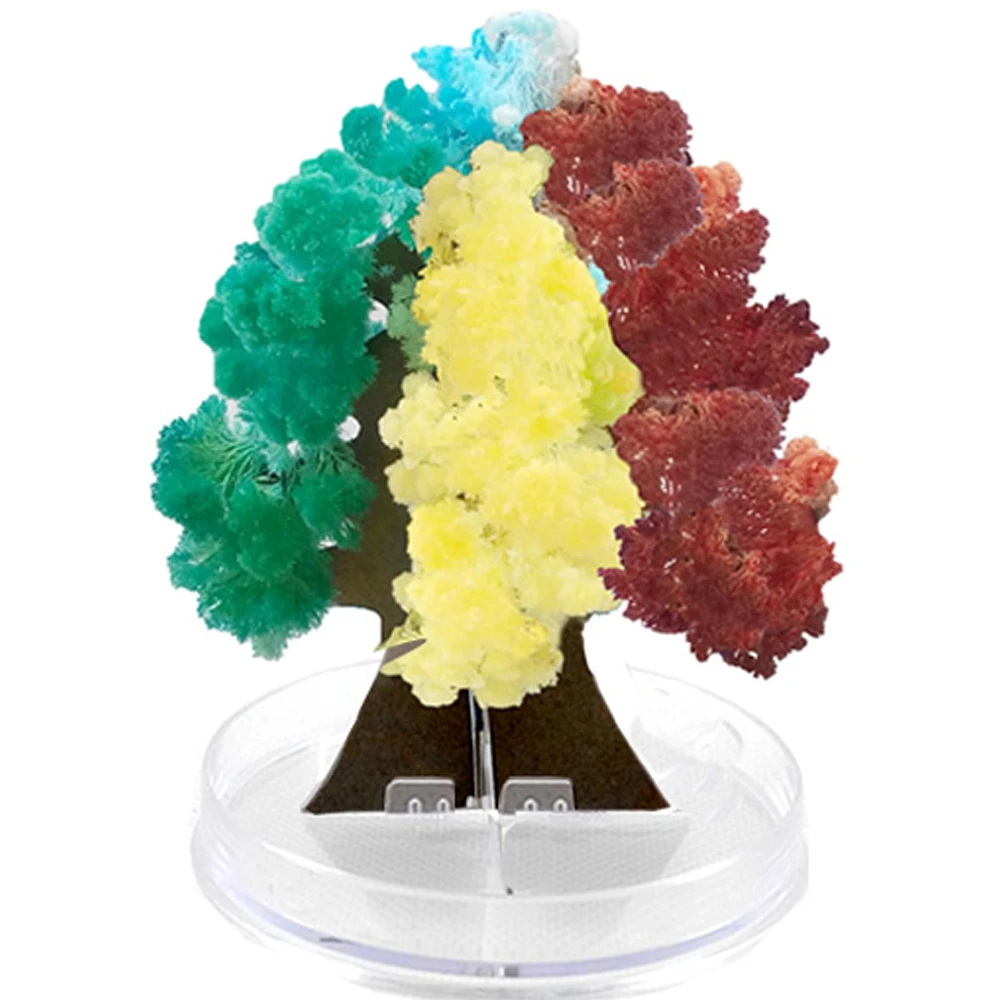 

2019 100mm Color Magic Growing Paper Christmas Crystals Tree Kit Artificial Magical Trees Educational Science Kids Toys Novelty