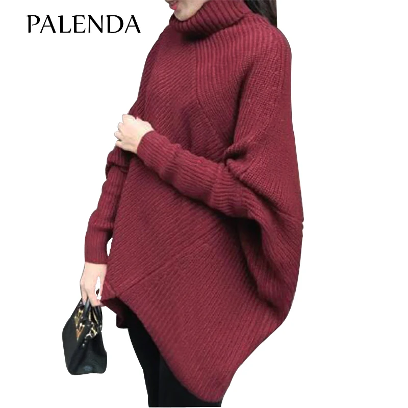 2017 new sweater oversize batwing sleeve profile female