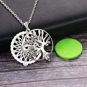 1 قطعة شجرة البومة خمر الروائح العطر الزيوت الأساسية الناشر قلادة مدلاة قلادة قلادة الحلم الماسك قلادة 8540 أعلى 6 مبيعات ريشة الصقر - رقم 5