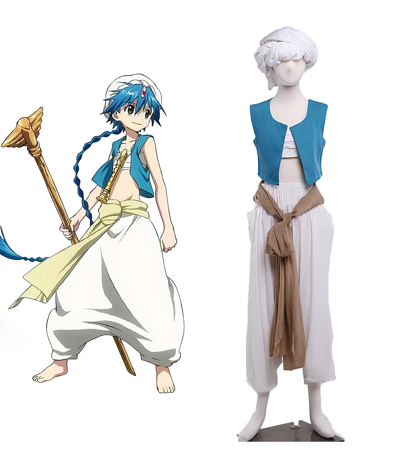 Magi Aladdin Cosplay The Labyrinth of Magic Aladdin Cosplay Costume Custom Made Any Size