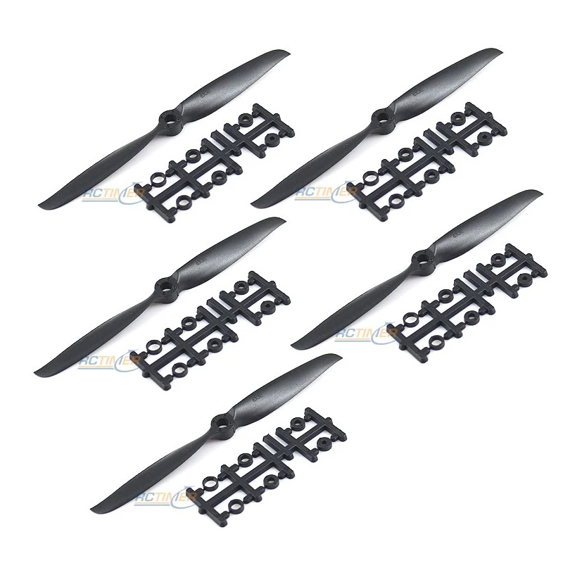 5pcs/bag Rctimer 5x5 5050 Precision Sport Propeller with Shaft Adaptation Black Color Pro 5*5x5E