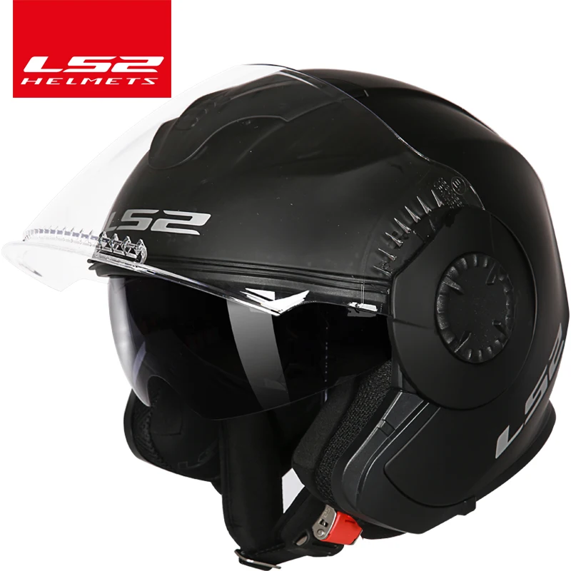 LS2 Verso vintage Open Face Motorcycle Helmet LS2 of570 old locomotive retro 3/4 scooter helmets