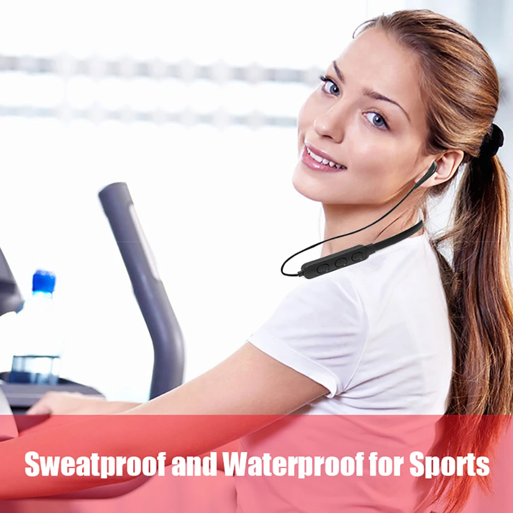 الرياضة تشغيل بلوتوث 5.0 سماعات IPX5 مقاوم للماء سماعة طويلة وقت الانتظار اللاسلكية Hifi ستيريو سماعات موسيقى سماعات