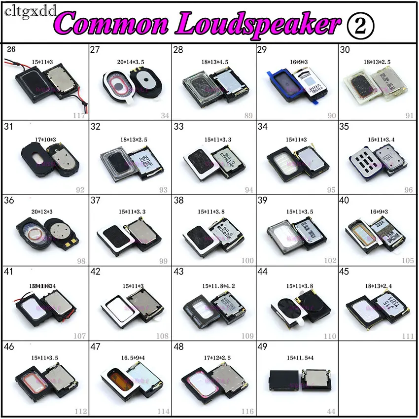 cltgxdd 1PCS New Earpiece Ear Speaker Loudspeaker Loud Speaker Buzzer Ringer Replacement for Samsung Xiaomi Mi 2A 2S Phone