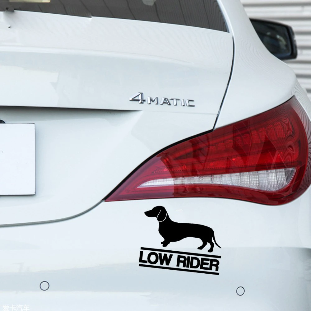 14*11cm Labrador dog Car Stickers Low Rider Vinyl Decal Personality Waterproof Accessoriescar styling Car accessories