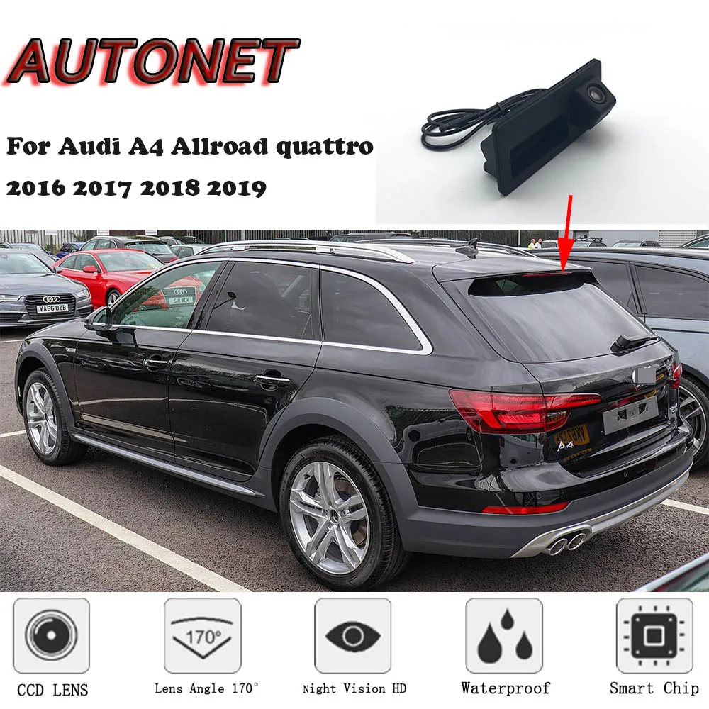 

AUTONET Car Trunk Handle Camera For Audi A4 Allroad quattro 2016 2017 2018 2019 Night Visioin Backup Rear View camera