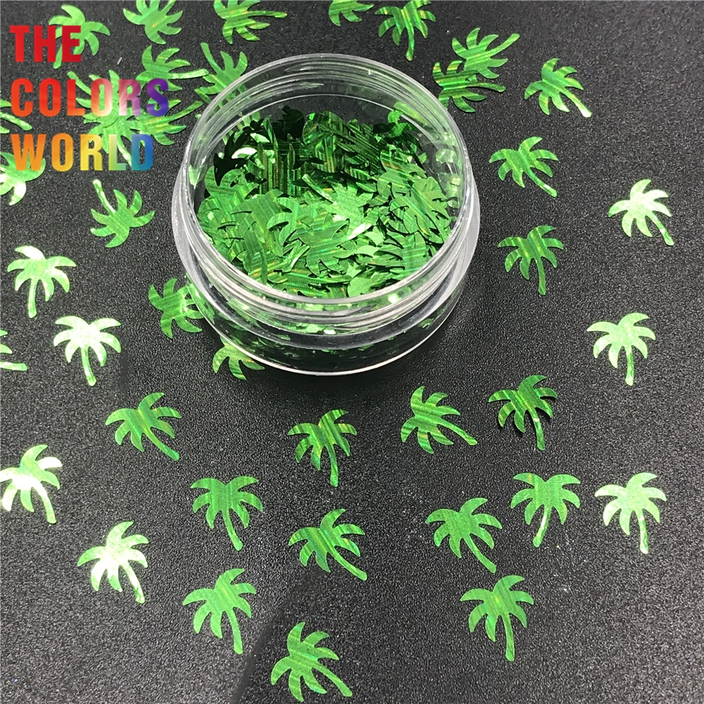 TCT-333 Palm Tree Summer Nail Glitter Nail Art Decoration Face Painting Home Decoration Tumblers DIY Crafts Festival Accessories