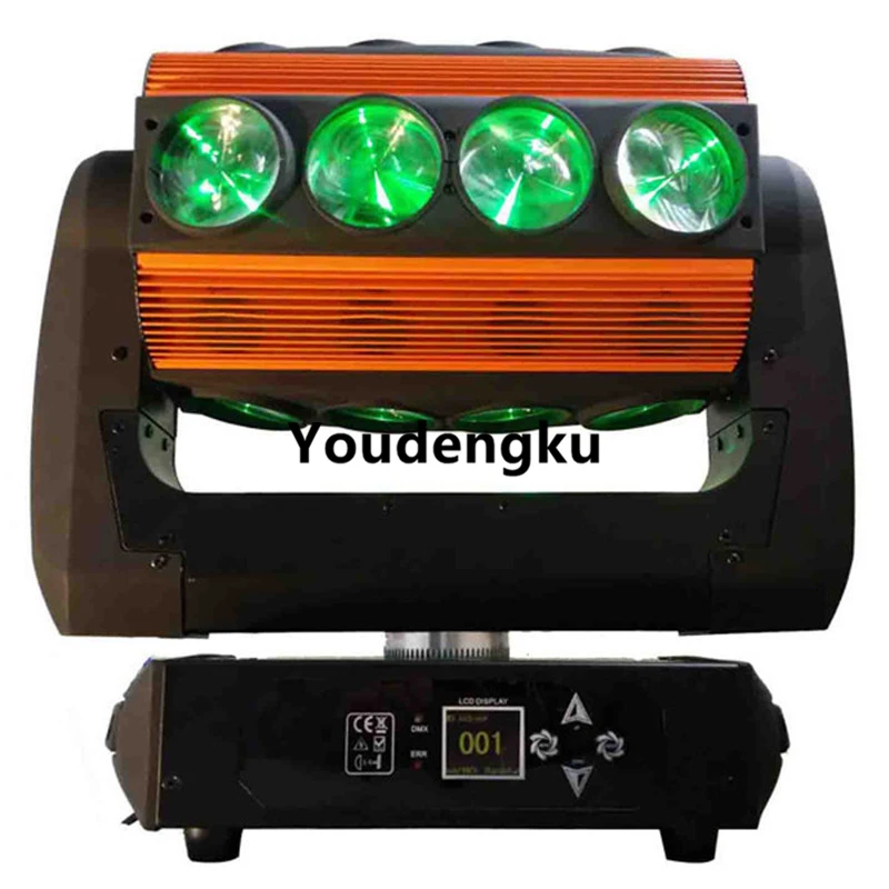 

4 pcs moving led bar beam 16x25w 4in1 rgbw led pan tilt infinite rotation moving head led wash beam light for night club