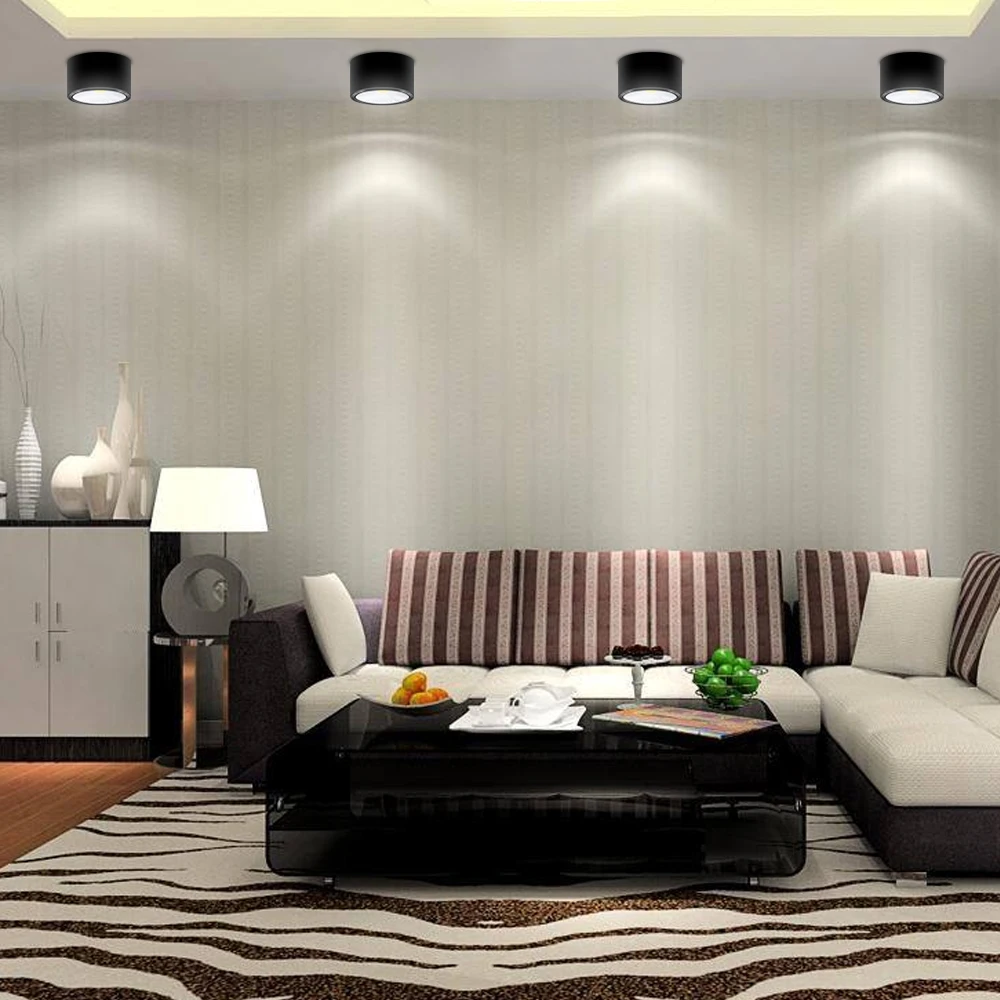 Surface Mounted LED Downlights 3W 5W 7W 12W LED Ceiling Down Lamp Kitchen Bathroom Dimmable LED COB Downlights Lamp