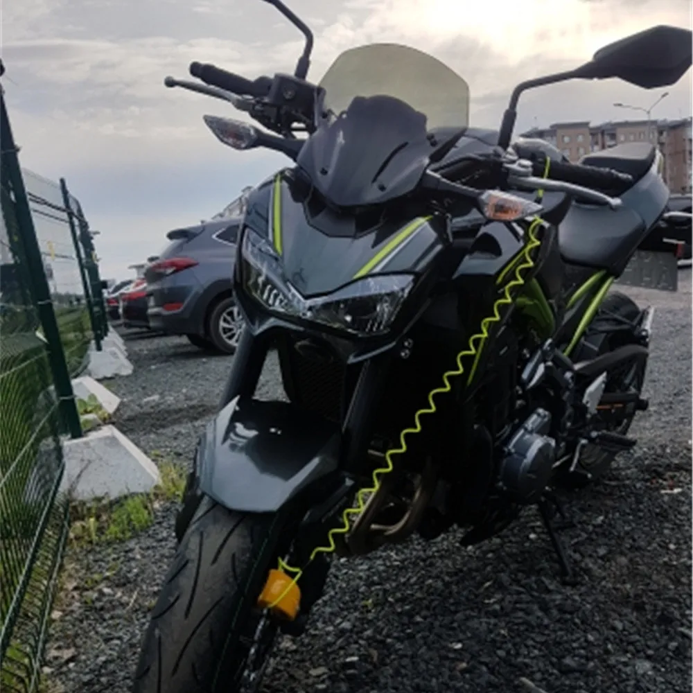 High Quality Smoke Black Windshield Wind Deflectore Windscreen Motorcycle For Kawasaki Z900 2017 2018 Modification