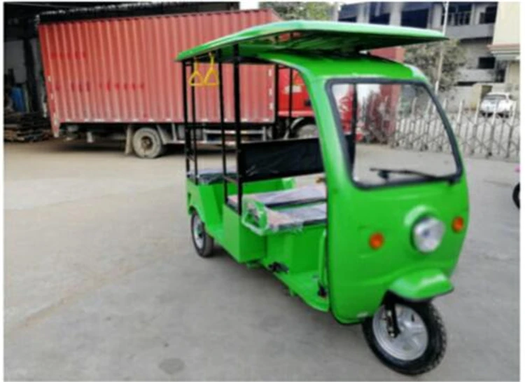 Hot Sale 6-7 Passengers Electric Tricycle Vehicle For Adults Mobility Scooter Tuk Tuk Car With Solar Panels Free Shipping By Sea