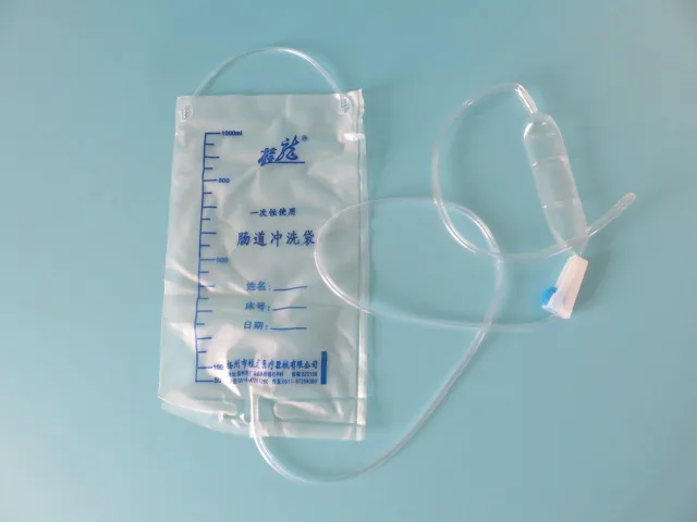 Sac de lavement en plastique pour poulet, sac de lavage intestinal, sac de lavement à domicile, soins médicaux, hôpital, fournitures de pharmacie,