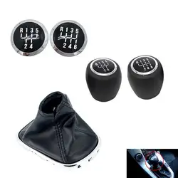 5/6 Speed Car Manual Shift Gear Knob Cap Emblem Gaiter Boot Cover Case Gear Head Handball For 2008-2012 Cruze Auto Accessories