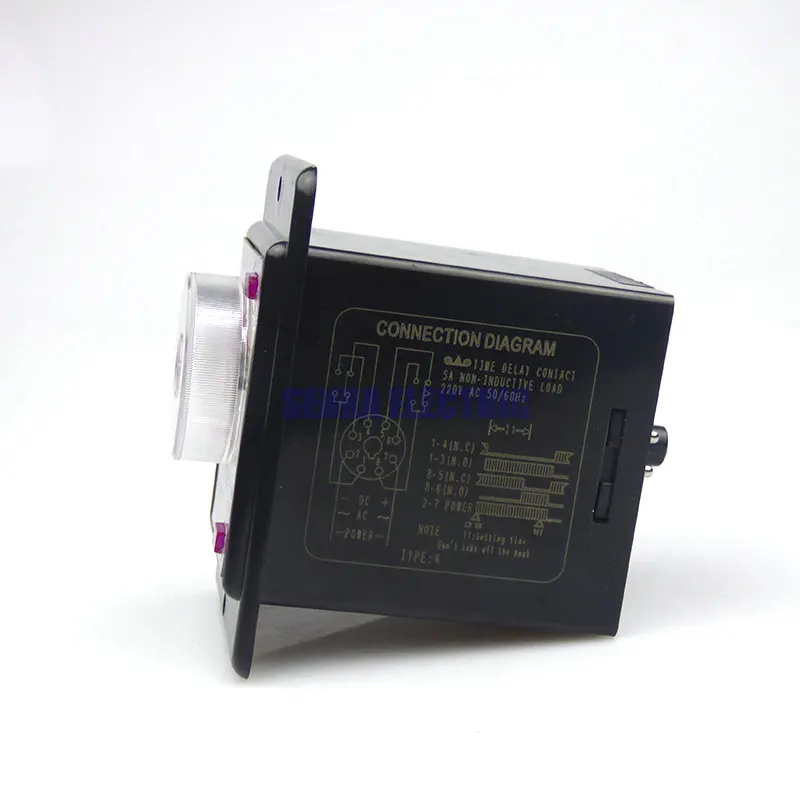 AH2-Y 8-Pin DPDT 10S/60S/60M AC220V Power on Delay Timer Time Relay