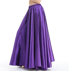 Satin Belly Dance Skirt For Women 13 Color Skirt Belly Dance Spanish Skirts Swing Bellydance Costume Wear For Bellydancer