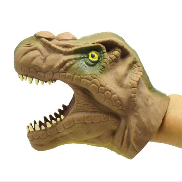 Freeship 1xNEW Cool TPR vinyle safety fright Dinosaur bite giggle gag joke toy for kids loot pinata party bag filler favor gift