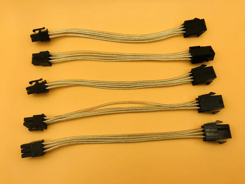 

5PCS PCI Express Power Converter 6Pin Female to 6Pin Male Cable CPU Video Graphics Card 6Pin to 6Pin PCIE Power Cable for Mining