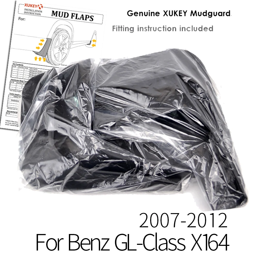 Accessories Set Molded Mud Flap Flaps For Benz GL Class X164 GL450 GL350 2007-2012 Mudflaps Splash Guards 2011 2010 2009 2008