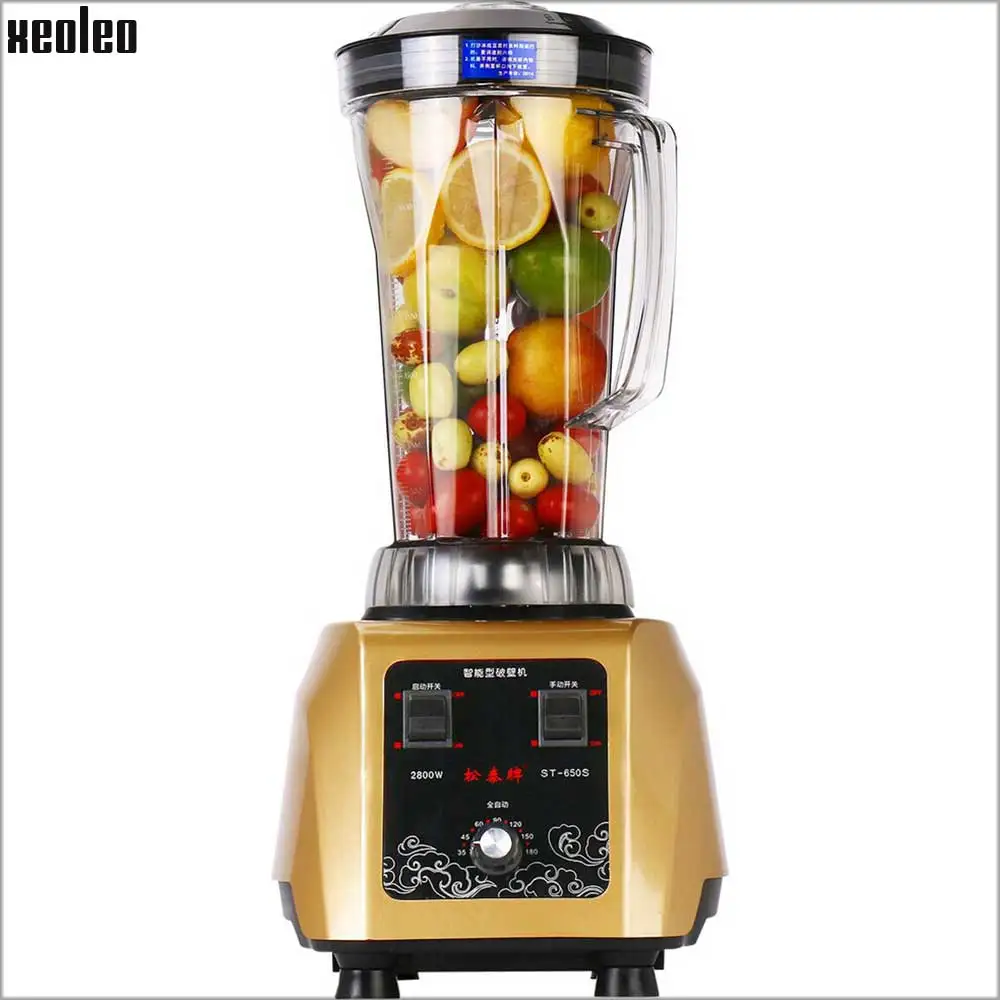 Xeoleo 3.8HP BPA Free Food mixer Commercial Blender mixer 4L Heavy Duty Blender 2800W Food Processor Ice Smoothie Bar Blender