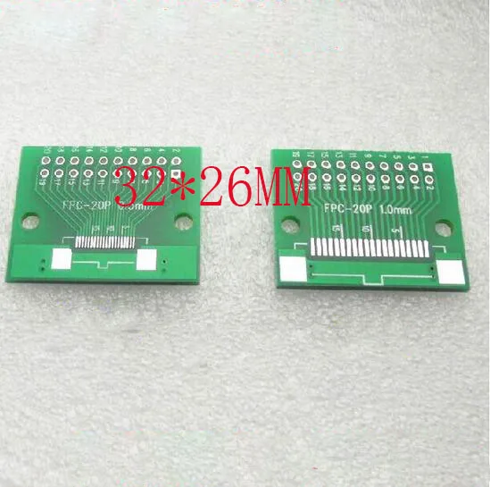 

free shipping FPC 20P transfer board FFC switch 2.54-line TFT LCD panel 1mm 0.5mm pitch double-sided