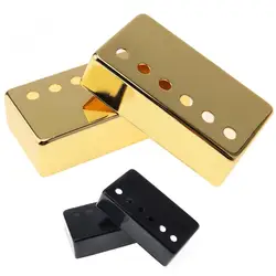 2pcs/set Metal Guitar Humbucker Pickup Cover 50 / 52mm for LP Guitar Black / Gold