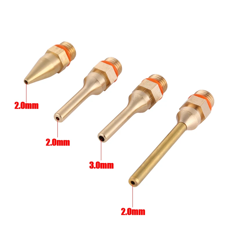 2 Pcs/HOT MELT Glue Gun Nozzle Tembaga Murni Small-Bore Panjang Pendek Besar 2.0X70 Mm 3.0X50 Mm 2.0X50 Mm Lem Aksesoris