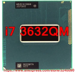 Original Intel Core CPU i7 3632qm SR0V0 (6M Cache/2.2GHz/Quad-Core) i7-3632qm Laptop processor free shipping