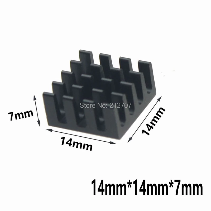 500PCS 14*14*7mm Heat sink Aluminum for Memory CHIP CPU VIDEO Heat Dissipation