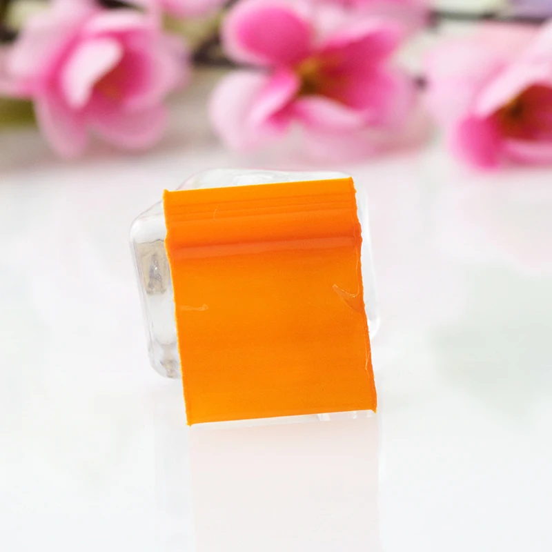 Wholesale 1000pcs/lot High Quality Jewelry Zip Lock Zip Zipped Lock Reclosable Plastic Poly Orange Bags  2.5x3cm