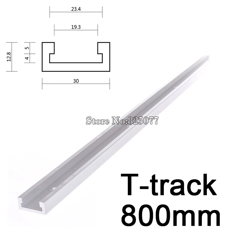 4PCS T-track length 800mm (31.5inch) T-slot Miter Track Jig Fixture Slot For Router Table Band Saw T-tracks KF918