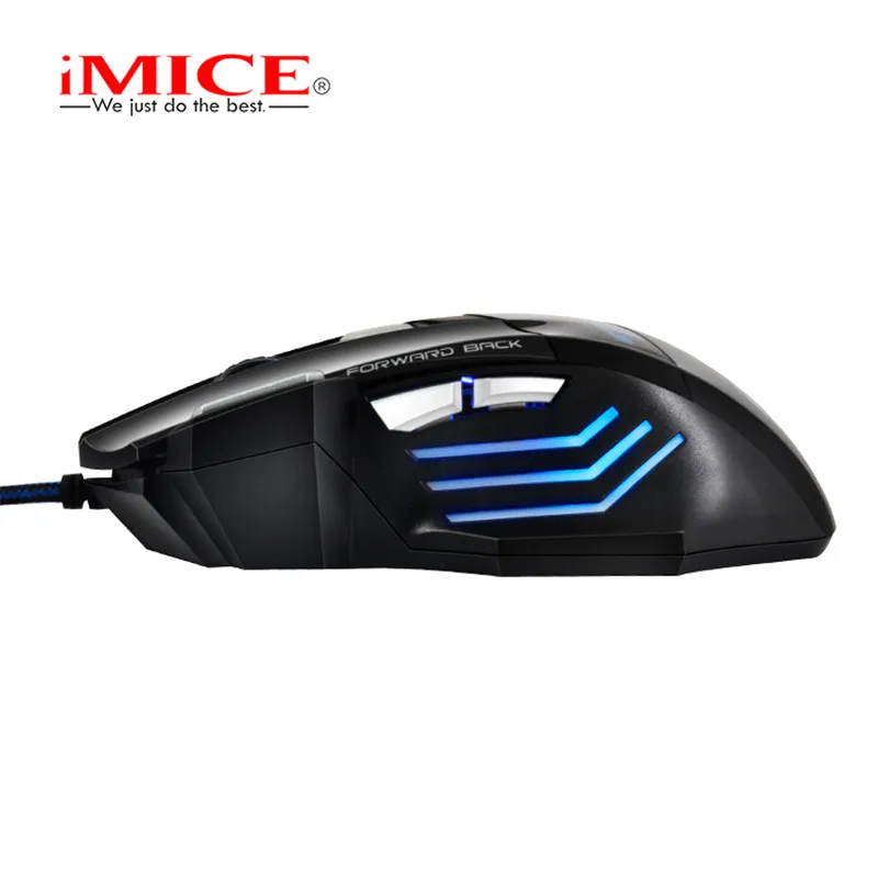 iMICE Professional Wired Gaming Mouse X7 7 Button 3200 DPI LED Optical USB Computer Mouse Gamer Mice Game Mouse Silent Mause PC