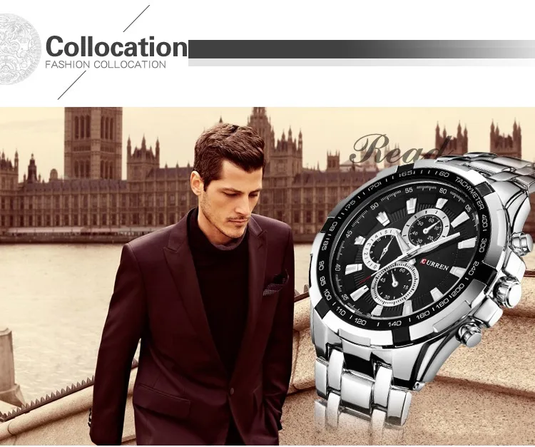 2022CURREN Top Marke Quarzuhr Männer Wasserdichte Sport Military Armbanduhr Männer Business Edelstahl Männliche Uhr Reloj Hombre – Detail 23