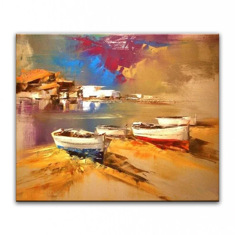 

Hand painted oil painting Home Decoration painting canvas painting knife painting landscape pictures DM16112613