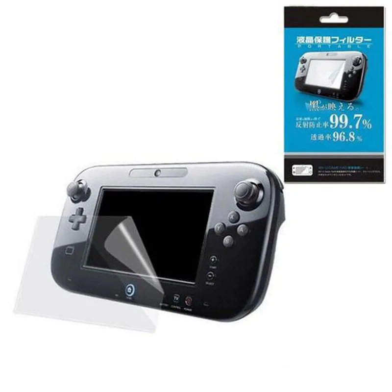 Clear Protective Film Joypad LCD Surface Guard Cover Protection for Nintendo Wii U Gamepad WiiU Pad Controller Screen Protector